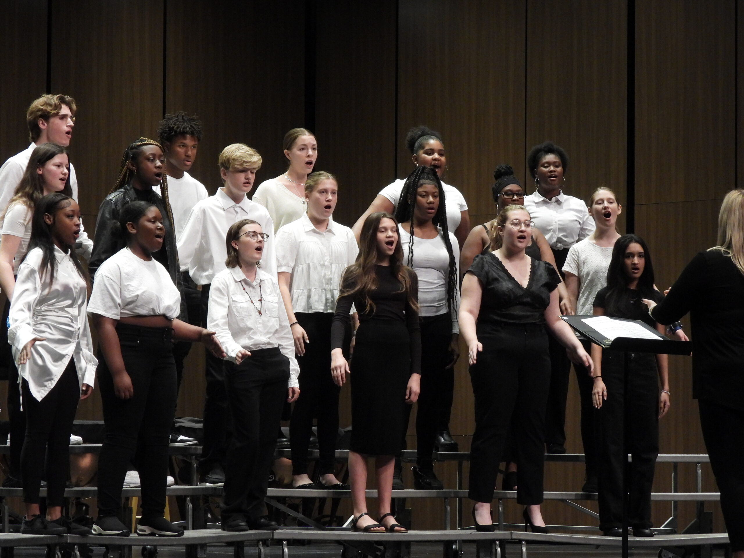 Central High School choir performing in October 2022